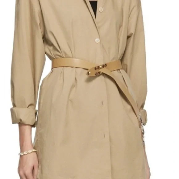 NWT $330 Isabel Marant Lecce Studded Leather in BEIGE, Size Small! - Picture 4 of 4